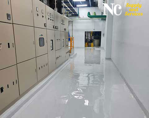 เคลือบพื้นป้องกันไฟฟ้าสถิต Anti-static flooring Conductive Floor